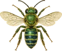 Bicolored Striped Sweat Bee