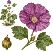 Purple Poppy Mallow